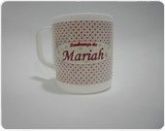 caneca marrom e rosa